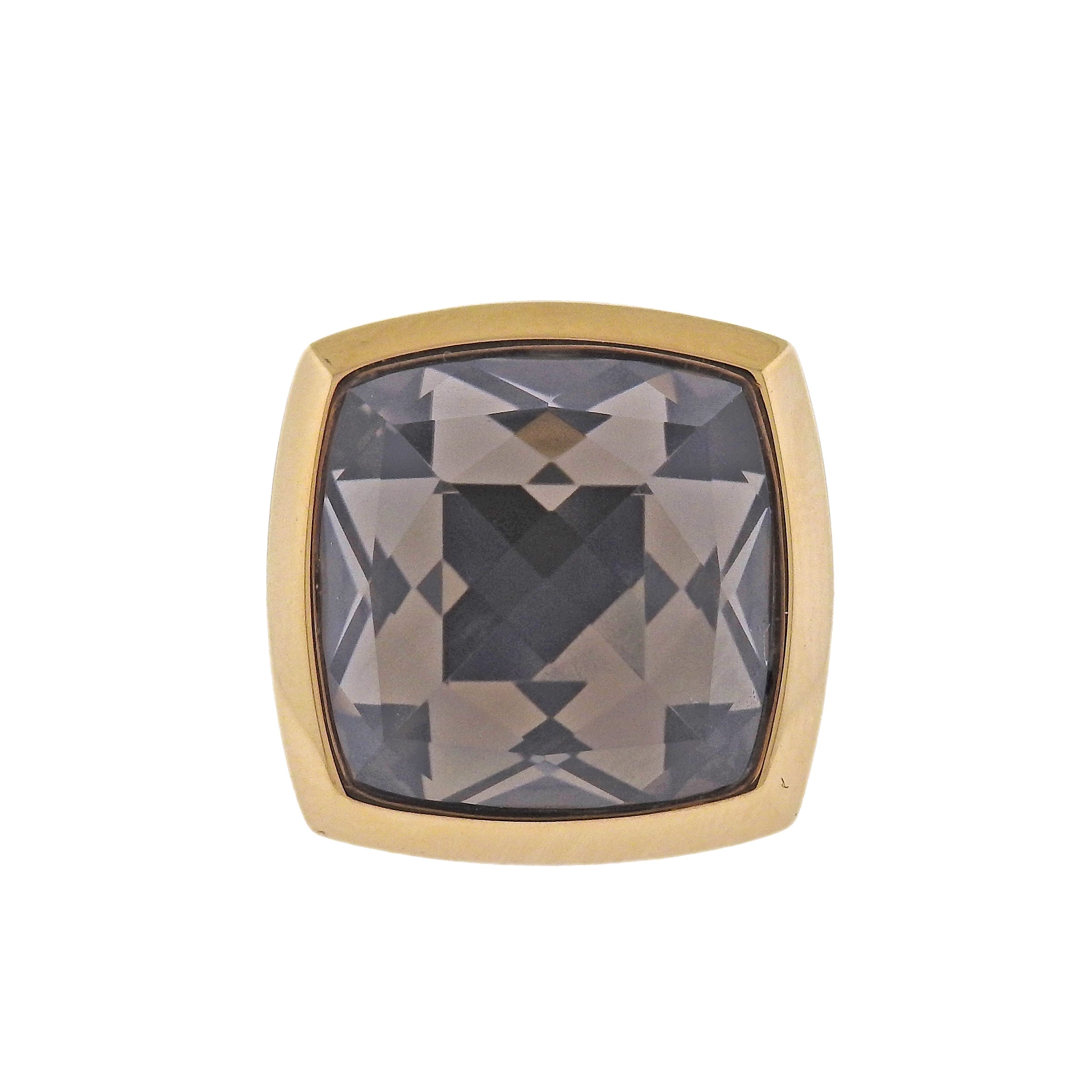 Bucherer Gold Smoky Quartz Ring