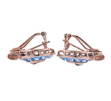 Bellarri The Cove Blue Topaz Diamond Gold Earrings