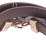 De Grisogono Chiocciolina Diamond Gold Brown Leather Wrap Bracelet