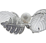 Seaman Schepps Crystal Diamond Pearl Gold Necklace