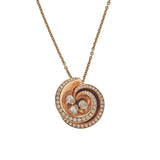 De Grisogono Chiocciolina Diamond Rose Gold Pendant Necklace