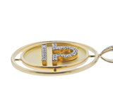 Doves Doron Paloma Gold Diamond Libra Zodiac Pendant