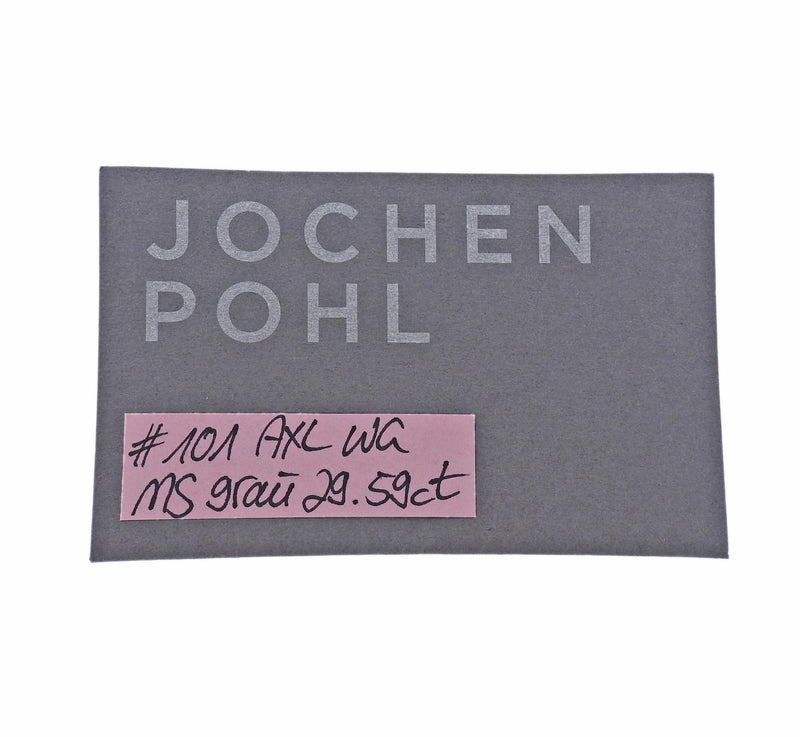 Jochen Pohl Grey Moonstone Gold Cord Pendant Necklace