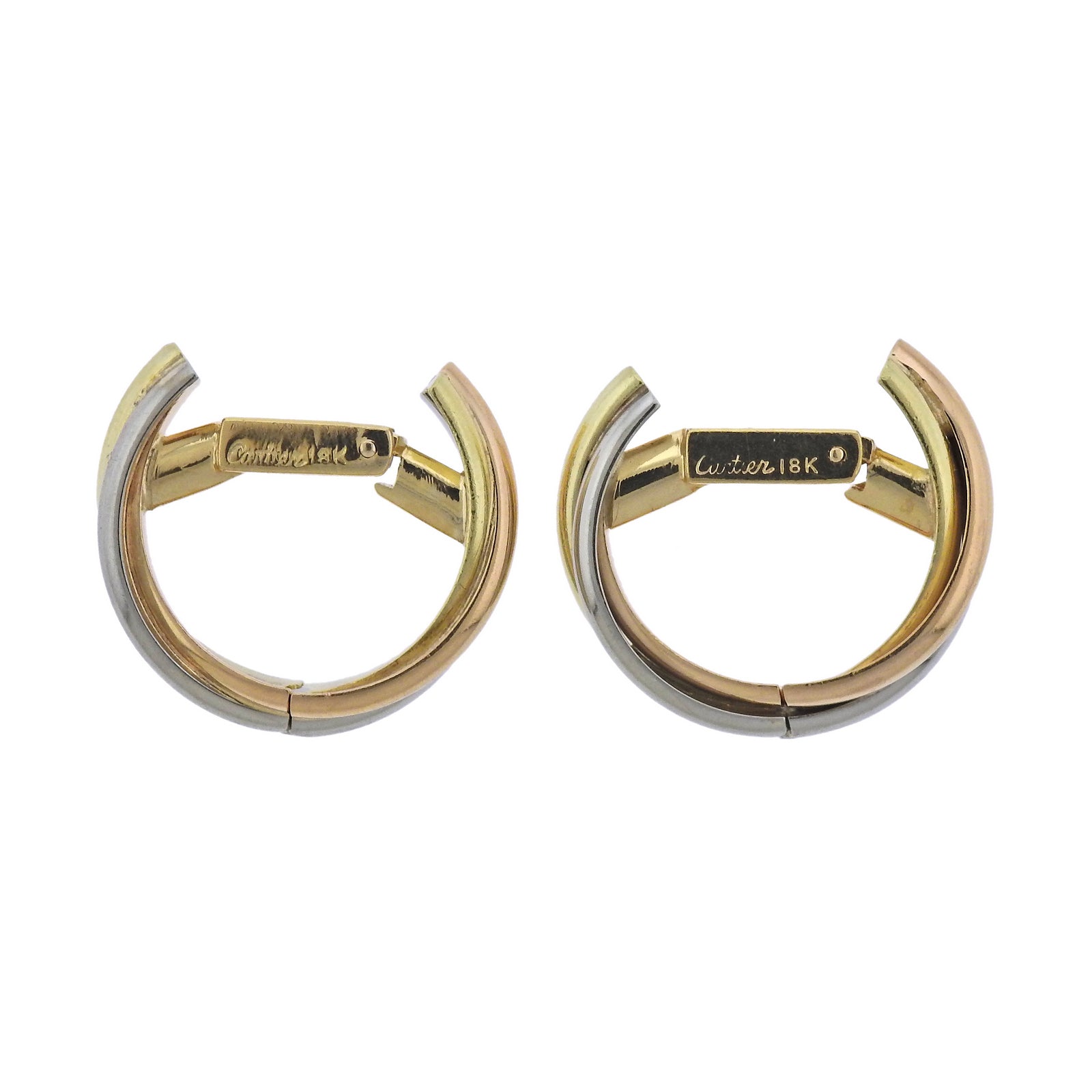 Vintage Cartier Trinity Gold Cufflinks - Oak Gem