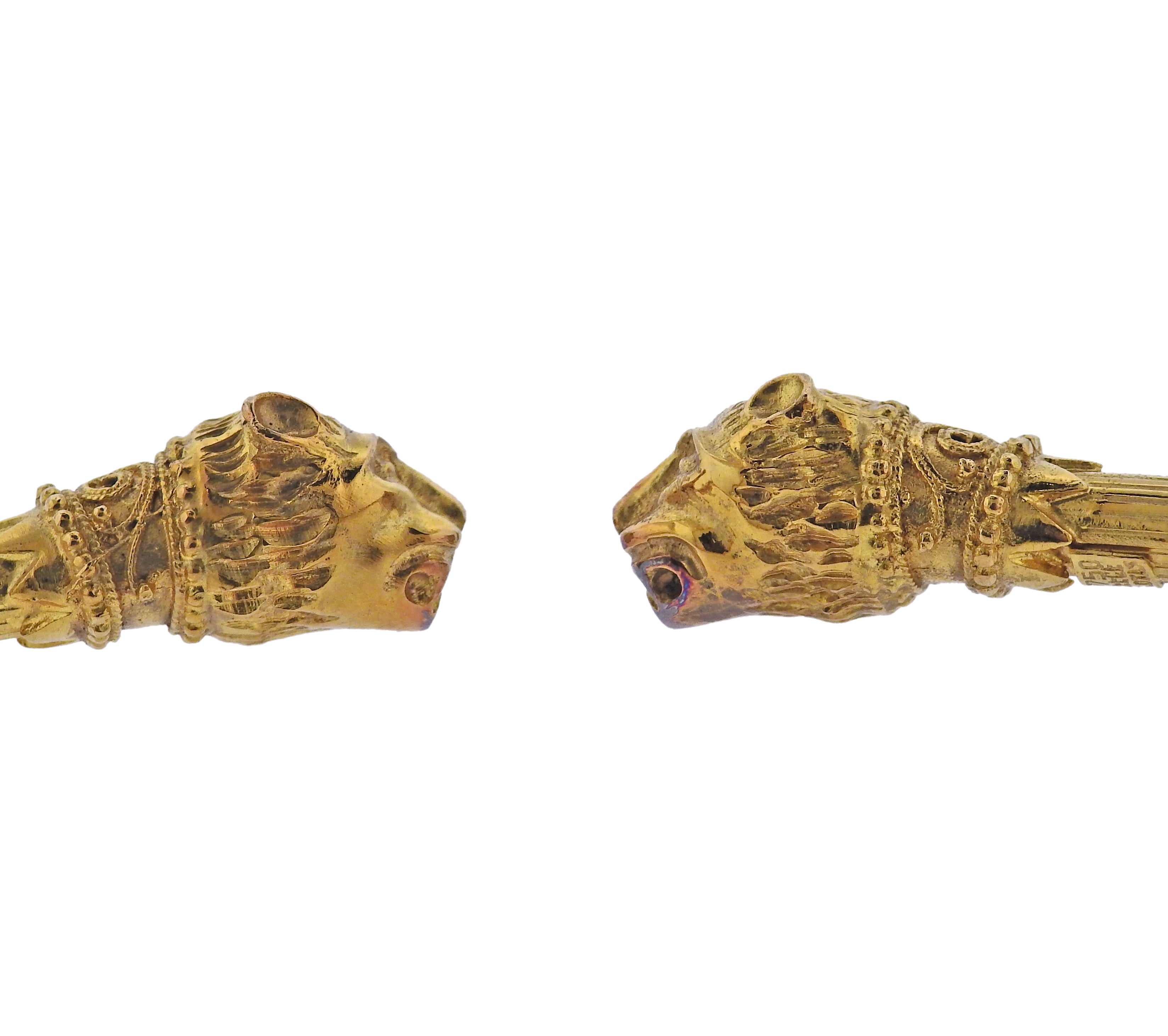 Zolotas Greece Chimera Collar Gold Necklace