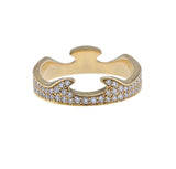 Georg Jensen Fusion Rose Gold Diamond End Ring #1370