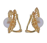 Angela Cummings Assael Gold South Sea Pearl Yellow Sapphire Cocktail Earrings