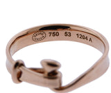 Georg Jensen Torun 18k Rose Gold Hook Ring - Oak Gem