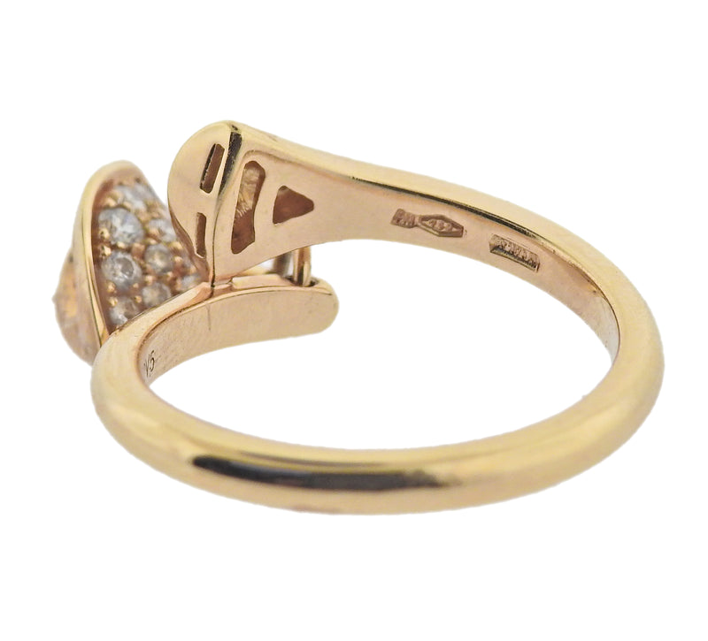Bulgari Diva's Dream Diamond Rose Gold Charm Ring