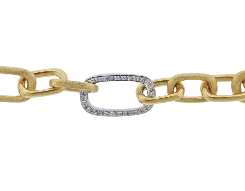Marco Bicego Gold Diamond Link Bracelet