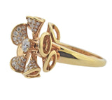Bulgari Diva's Dream Diamond Rose Gold Flower Ring