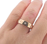 Bulgari Diamond Rose Gold Band Ring