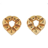 Bulgari Gold Pyramid Earrings