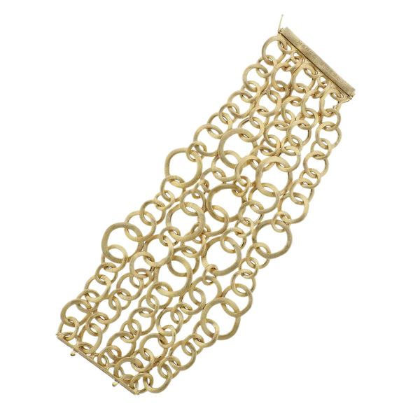 Marco Bicego Jaipur Gold Multi Strand Circle Link Bracelet