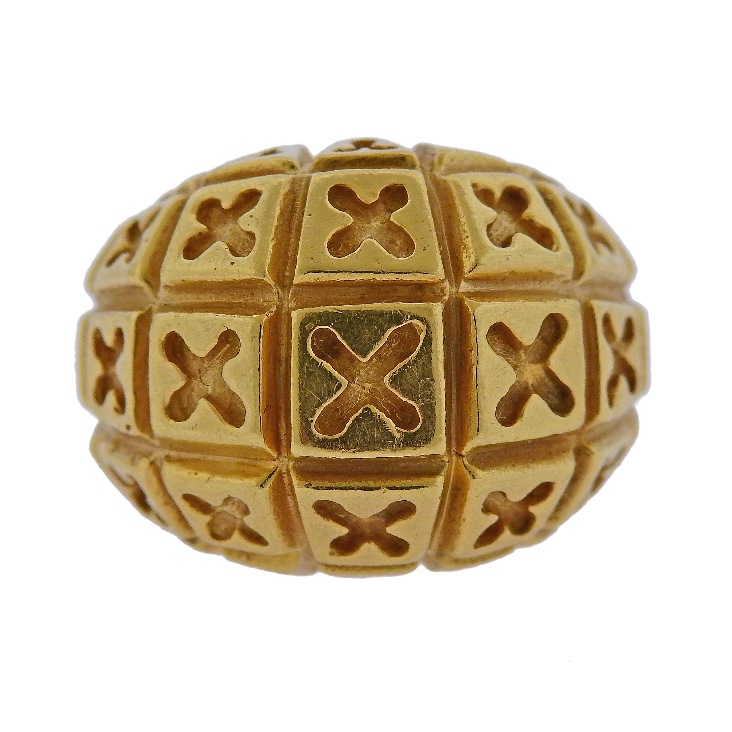 Van Cleef & Arpels Gold Dome Ring - Oak Gem