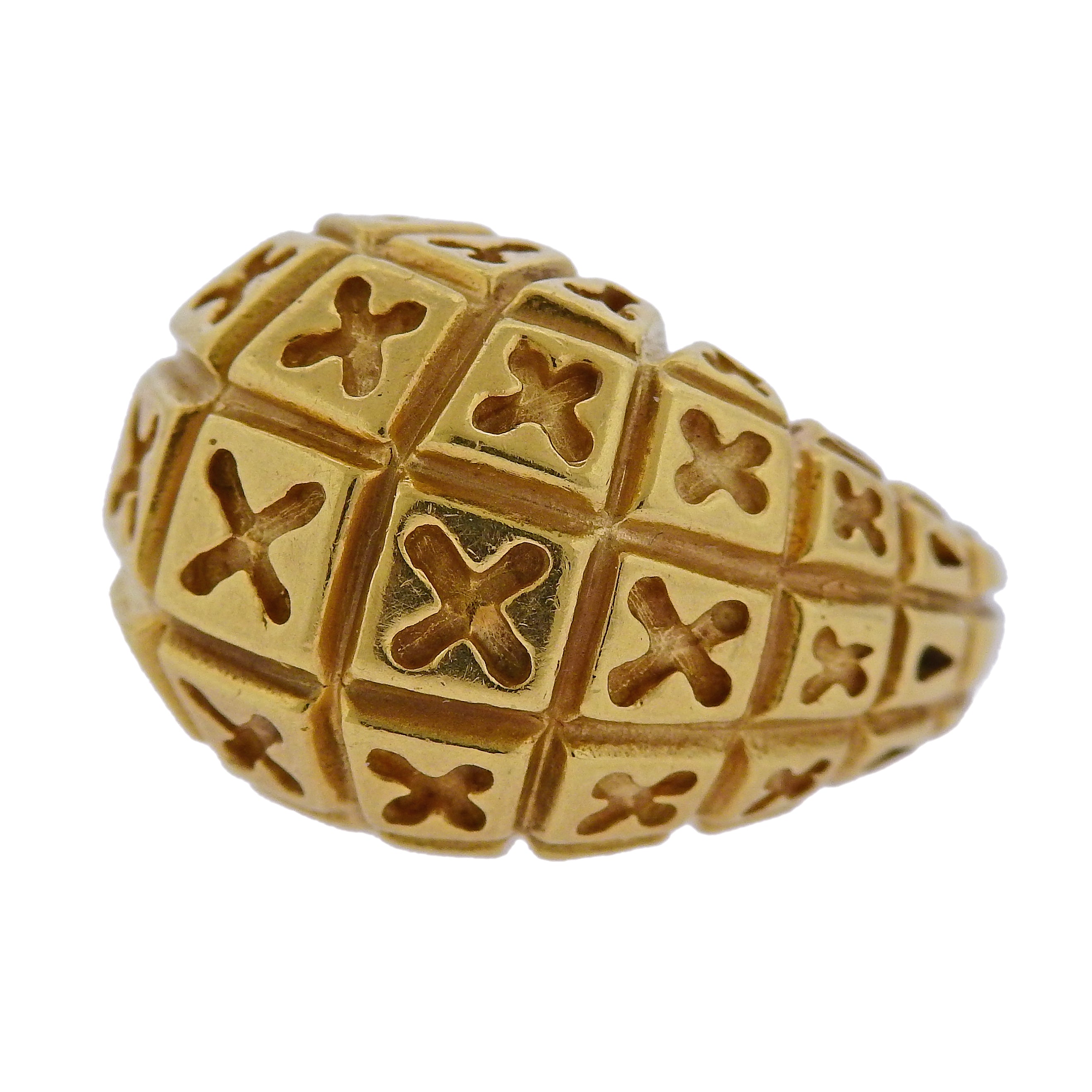 Van Cleef & Arpels Gold Dome Ring - Oak Gem