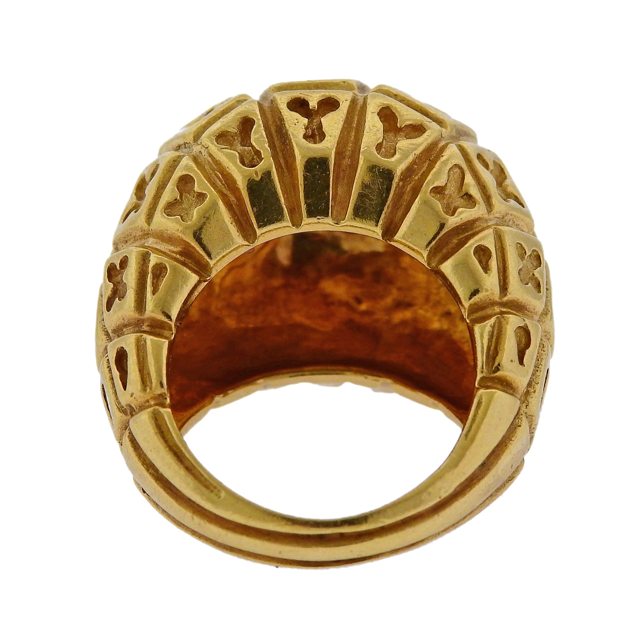 Van Cleef & Arpels Gold Dome Ring - Oak Gem