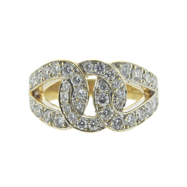 David Webb Gold Diamond Ring