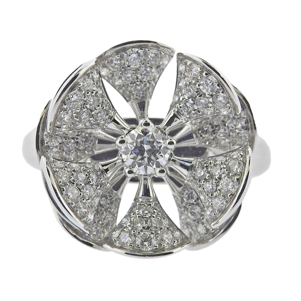 Bulgari Diva's Dream Diamond White Gold Flower Ring