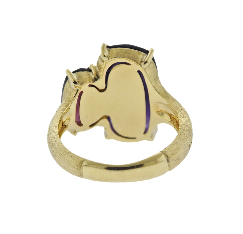 Marco Bicego Murano Gold Amethyst Rhodolite Ring