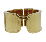 David Webb Bastille Diamond Gold Platinum Coral Cuff Bracelet - Oak Gem