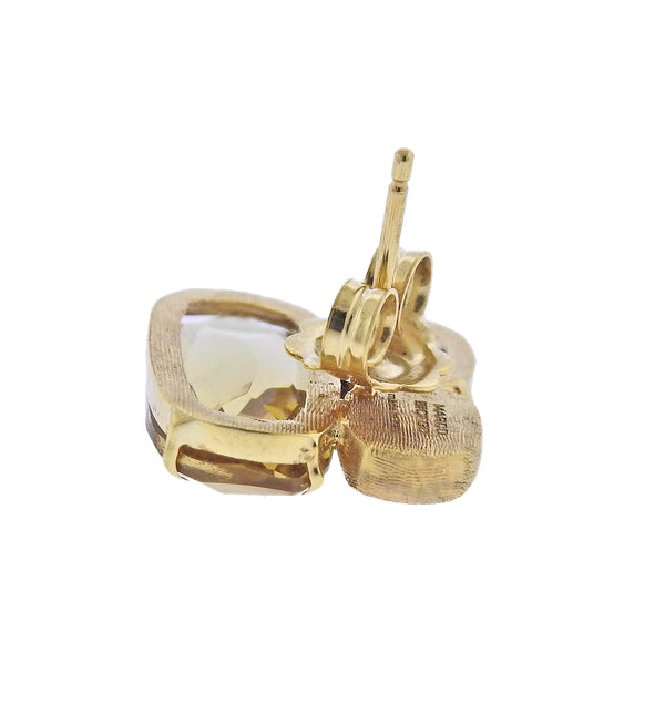 Marco Bicego Murano Gold Citrine Amethyst  Stud Earrings
