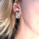 Roberto Coin Fantasia Fancy Diamond Flower Gold Earrings