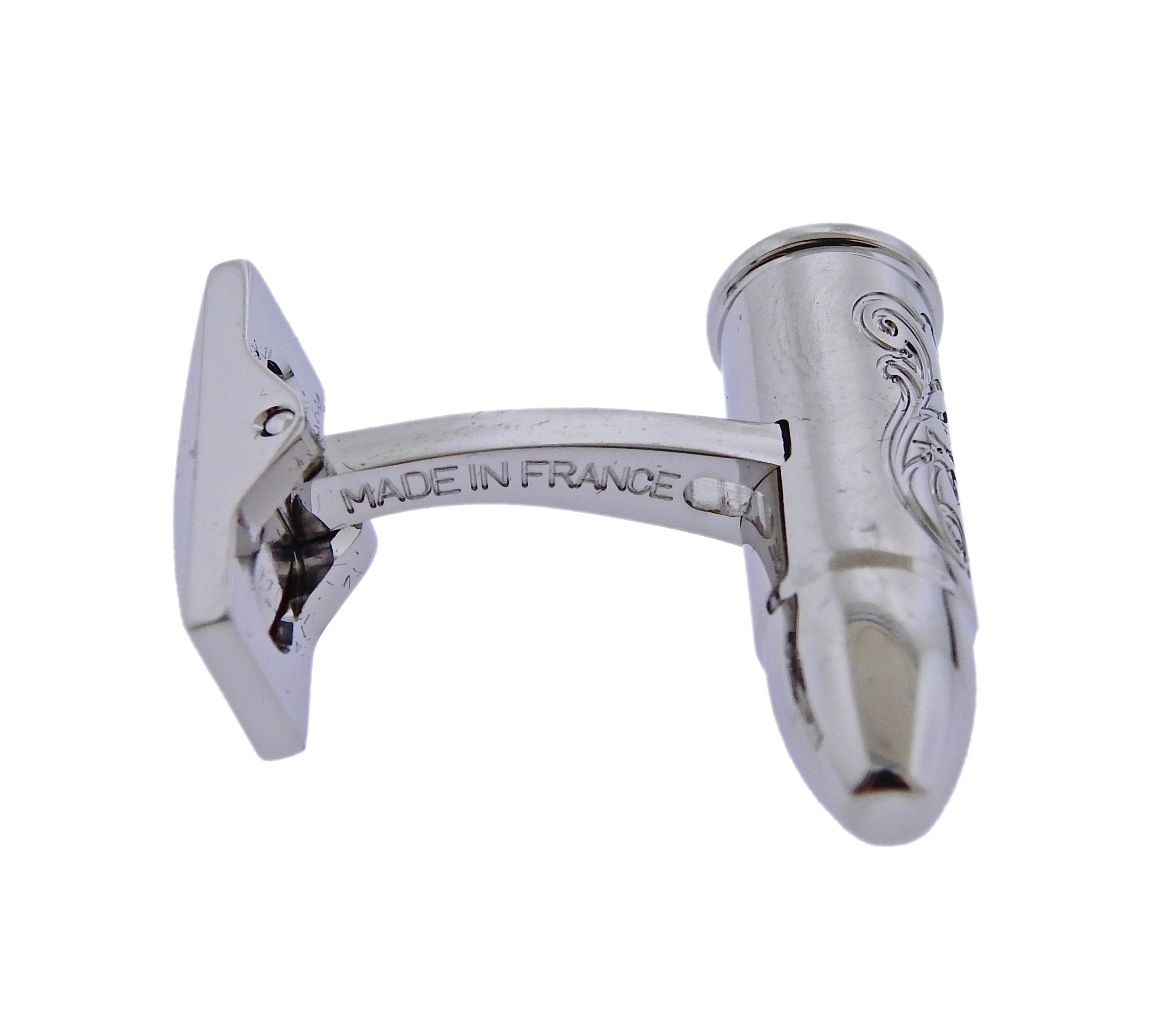 S.T. Dupont Wild West Palladium Bullet Limited Edition Cufflinks
