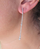 Odelia White Gold Diamond Drop Earrings