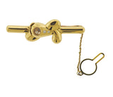 Chopard Gold Plane Diamond Cufflinks Tie Bar Set - Oak Gem