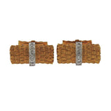 Tiffany & Co. Diamond Gold Cufflinks - Oak Gem