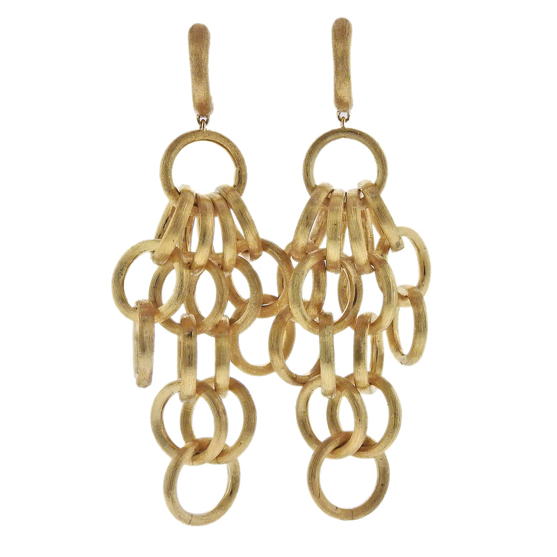 Marco Bicego Jaipur Gold Circle Link Drop Earrings