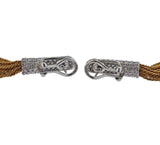 Yuri Ichihashi Gold Diamond Platinum Tassle Earrings - Oak Gem