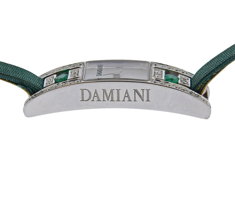 Damiani Gold MOP Diamond Emerald Lady's Watch - Oak Gem