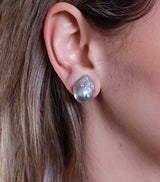 Trianon Baroque Pearl Diamond Gold Earrings - Oak Gem