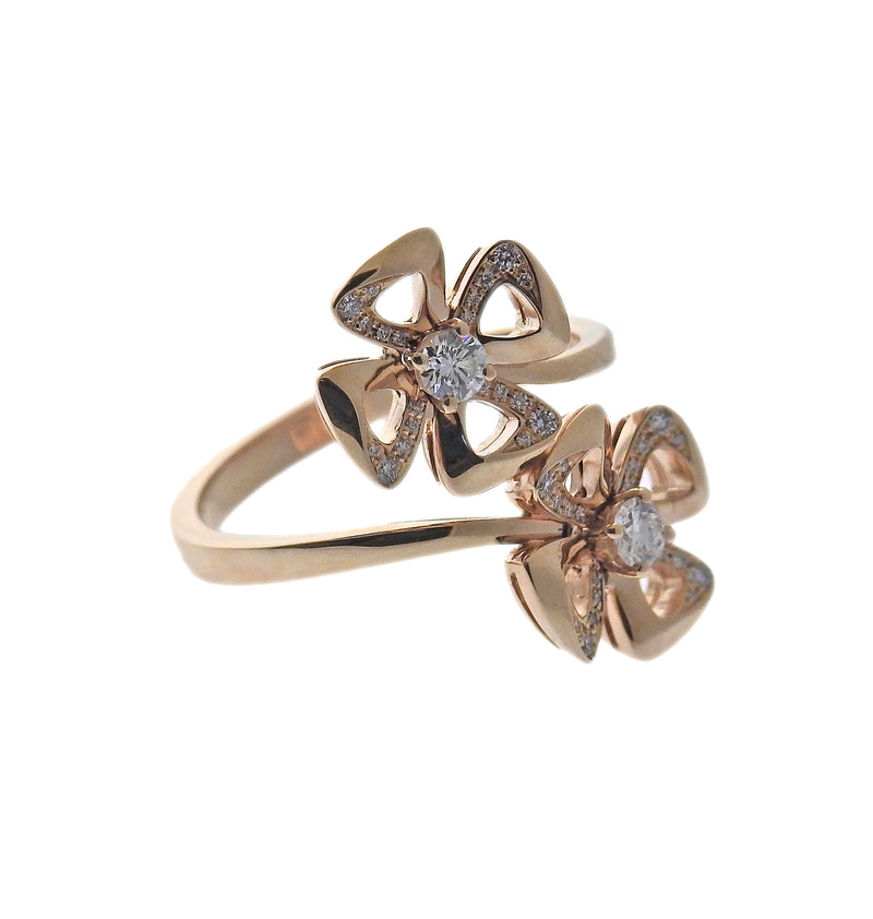 White Leafy Rose Gold Toe Ring - Mata Payals Exclusive Silver Jewellery