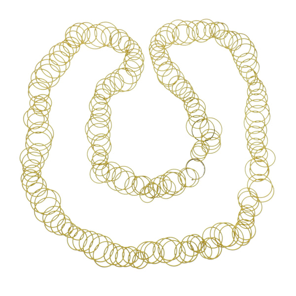 Buccellati Hawaii Gold Link Long Necklace - Oak Gem