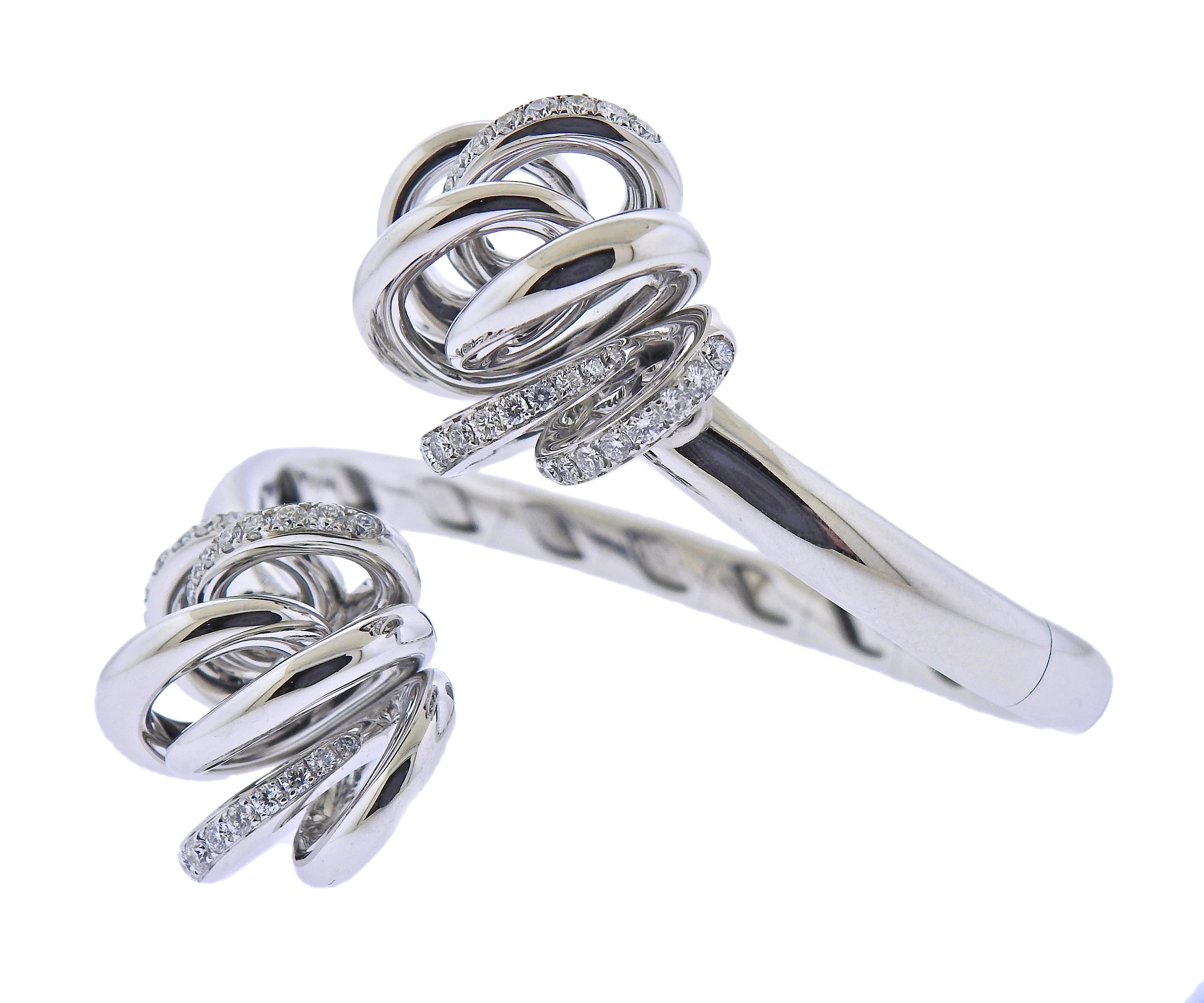 De Grisogono Vortice White Gold Diamond Bracelet - Oak Gem