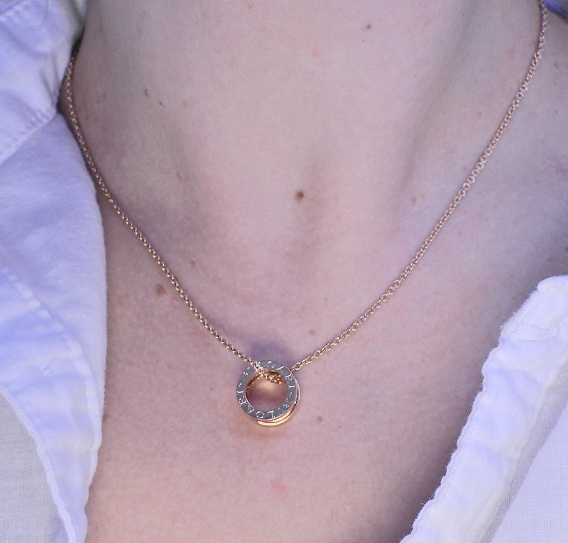 Bulgari B.Zero1 Rose Gold Pendant Necklace
