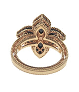 Roberto Coin Venetian Princess Black Jade Gold Diamond Ring
