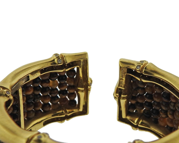 Mish New York Tiger's Eye Diamond Gold Bracelet - Oak Gem