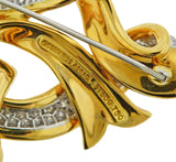 Angela Cummings South Sea Pearl Diamond Gold Platinum Brooch Pendant - Oak Gem