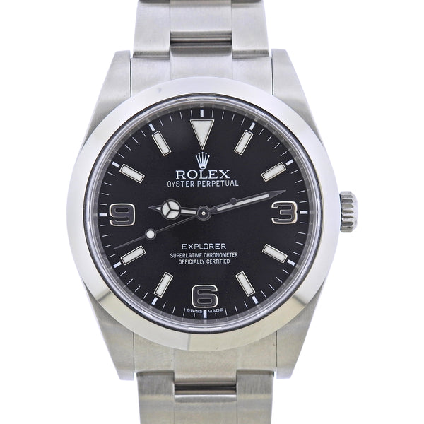 Rolex Explorer 39mm Stainless Steel Automatic Men's Watch 214270