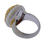 Buccellati Citrine Sapphire Gold Ring - Oak Gem