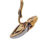 Bulgari Doppio Cuore Gold Steel Earrings - Oak Gem