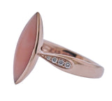 Kabana Rose Gold Coral Diamond Ring