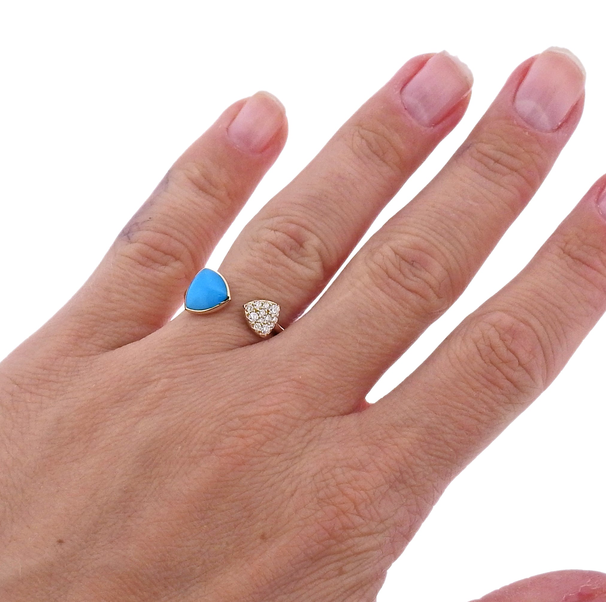 Kabana Gold Turquoise Diamond Ring