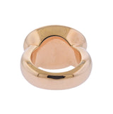 Bucherer Rose Gold 13.14ct Peach Moonstone Ring