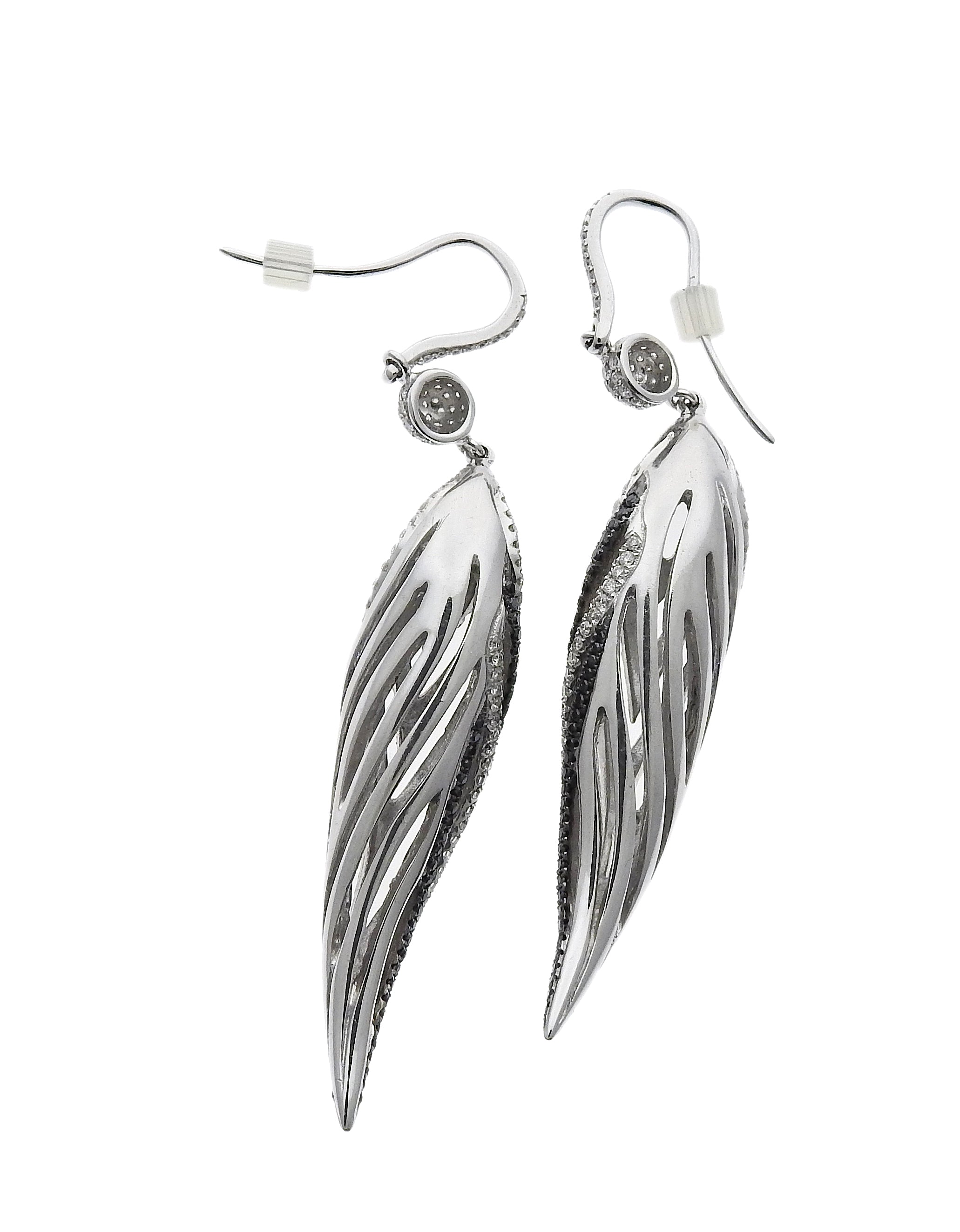 Anna Hu Gold Diamond Earrings
