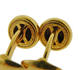 Bulgari Monete 18k Gold Ancient Coin Cufflinks - Oak Gem